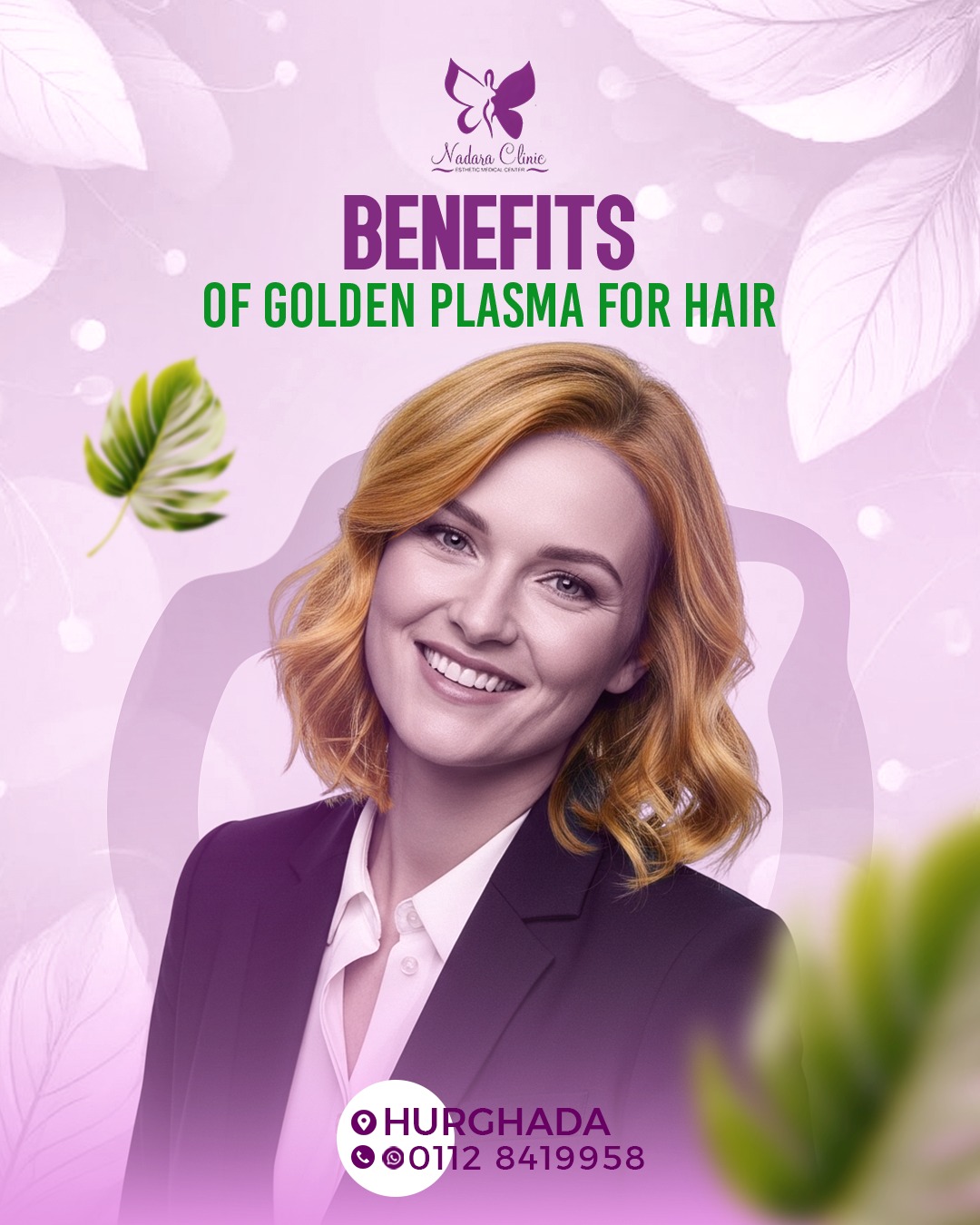 Benefits of gold plasma for hair in Hurghada